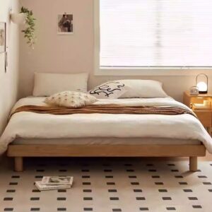 solid wood bed