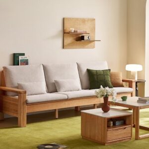 Solid wood sofa
