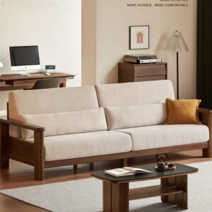 Solid wood sofa