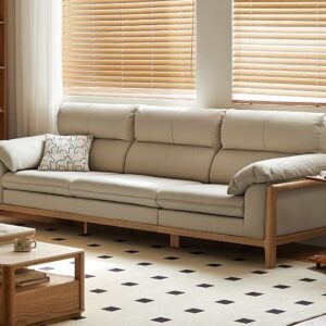 Solid wood sofa