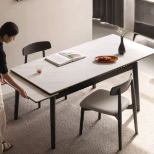 Solid wood dining table