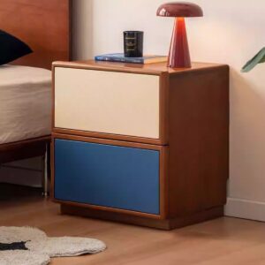 Solid wood bedside cabinet