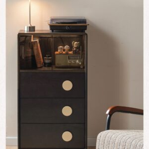 Solid wood bedside cabinet