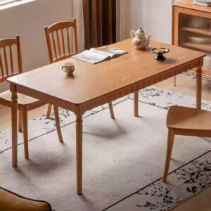Solid wood dining table