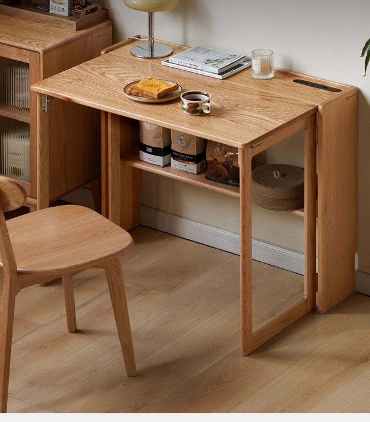 Solid wood dining table