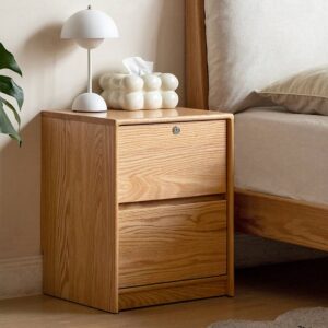 Solid wood bedside cabinet
