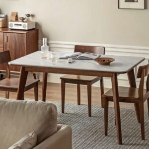 Solid wood dining table