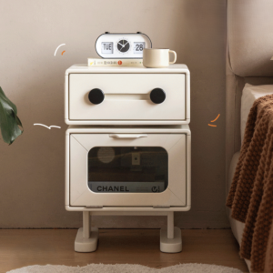 Solid wood bedside cabinet