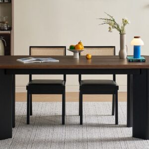 Solid wood dining table