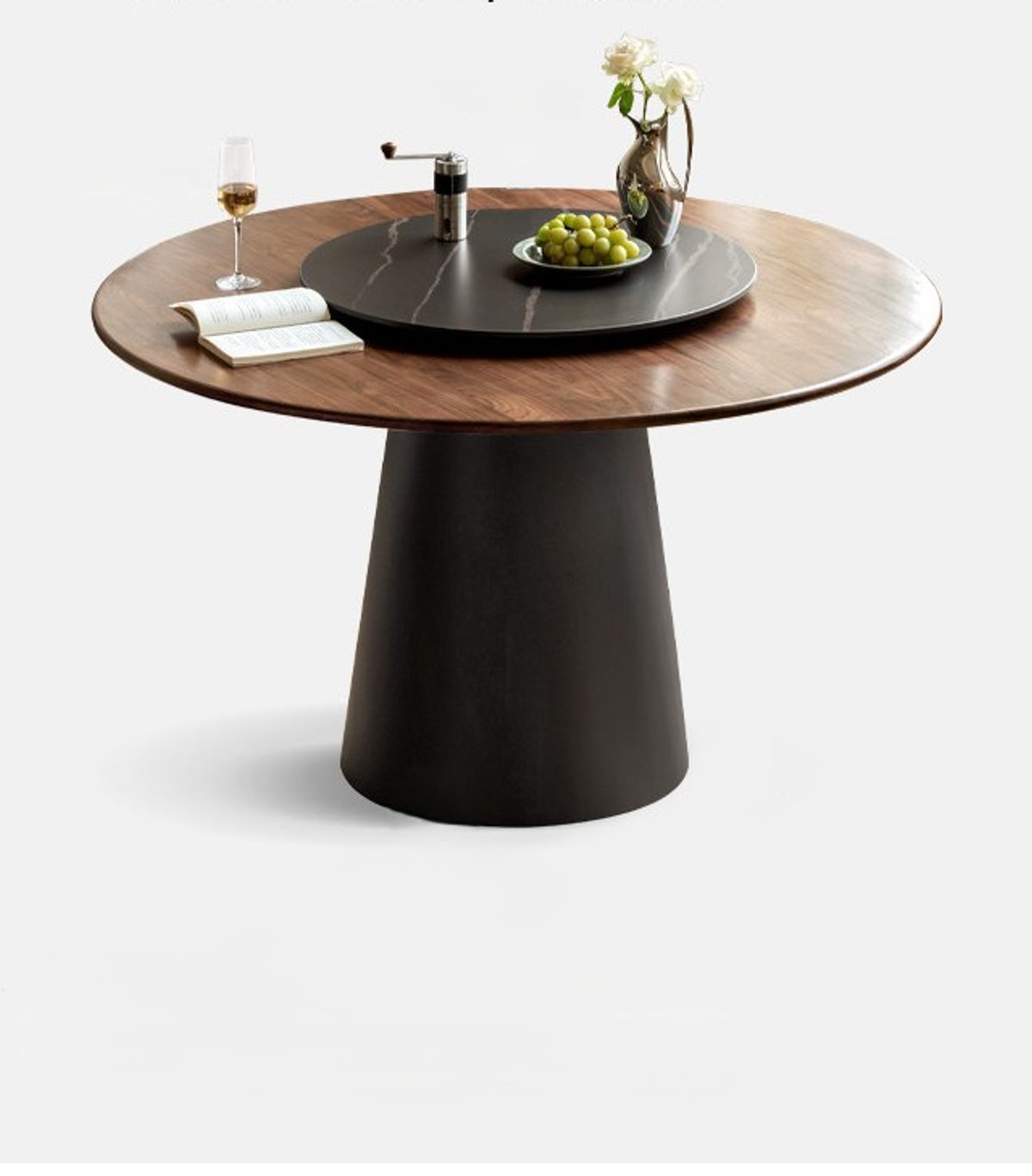 Solid wood dining table