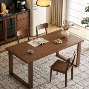 Solid wood dining table