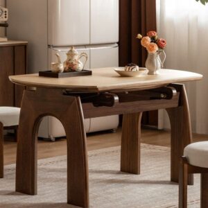 Solid wood dining table
