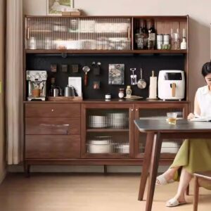 Solid wood dining cabinet