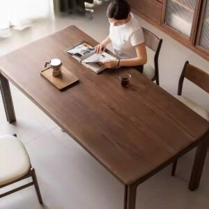 Solid wood dining table