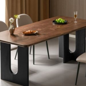 Solid wood dining table