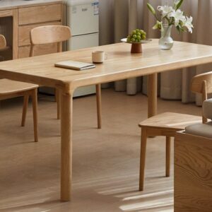 Solid wood dining table