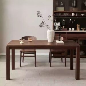 Solid wood dining table